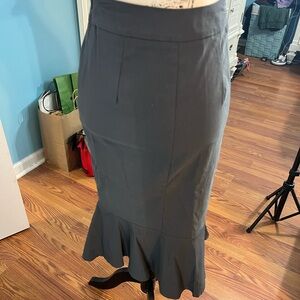 Chic Charcoal Women's Pencil Skirt